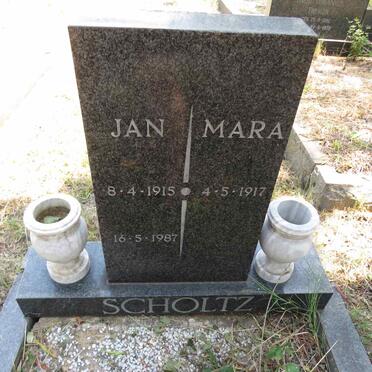 SCHOLTZ Jan 1915-1987 & Mara 1917- 