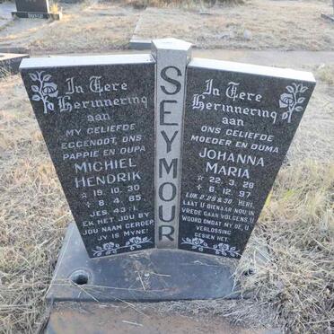 SEYMOUR Michiel Hendrik 1930-1985 & Johanna Maria 1928-1997