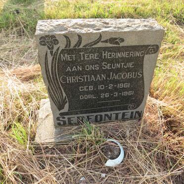 SERFONTEIN Christiaan Jacobus 1961-1961