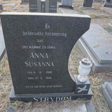 STRYDOM Anna Susanna 1906-1986