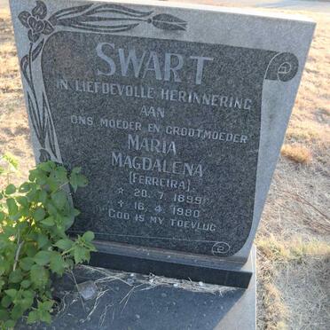 SWART Maria Magdalena nee FERREIRA 1899-1980