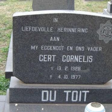 TOIT Gert Cornelis, du 1928-1977