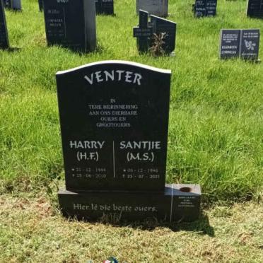 VENTER H.F. 1944-2010 &amp; M.S. 1946-2021