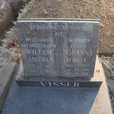 VISSER Willem Jacobus 1913-1985 & Johanna Maria FOURIE 1924-2010