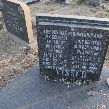VISSER Roelof J. 1917-1982 & Martha J.S. 1922-2000