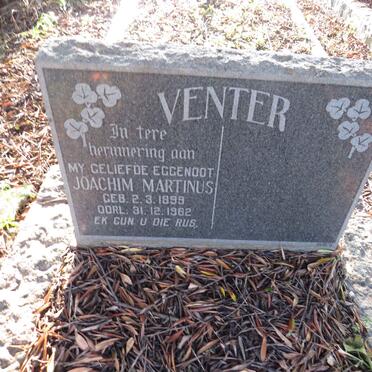 VENTER Joachim Martinus 1899-1962