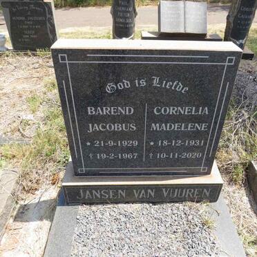 VUUREN Barend Jacobus, Jansen van 1929-1967 & Cornelia Madelene 1931-2020