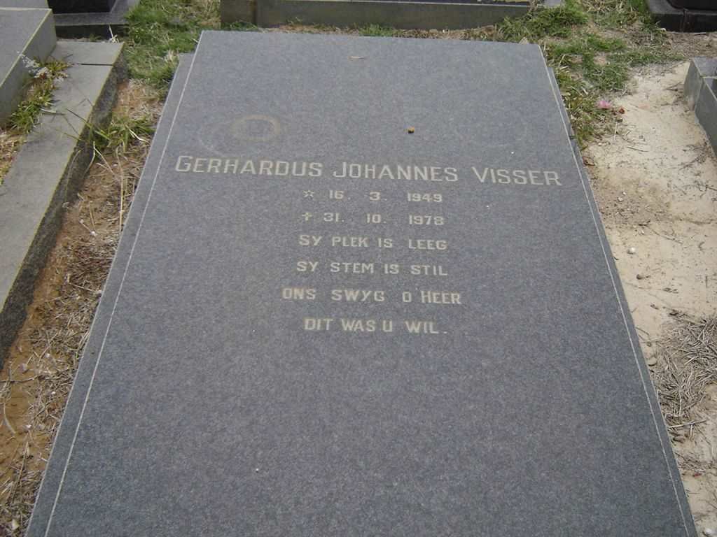 VISSER Gerhardus Johannes 1949-1978