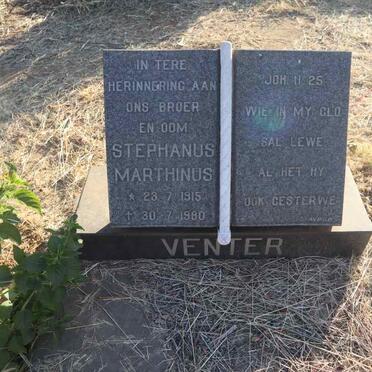 VENTER Stephanus Marthinus 1915-1980