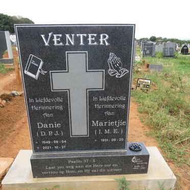 VENTER D.P.J. 1949-2021 & I.M.E. 1951-