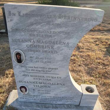 VILJOEN Susanna Magdalena 1937-2009 :: COMBRINK Susanna Magdalena nee SWART 1957-1980
