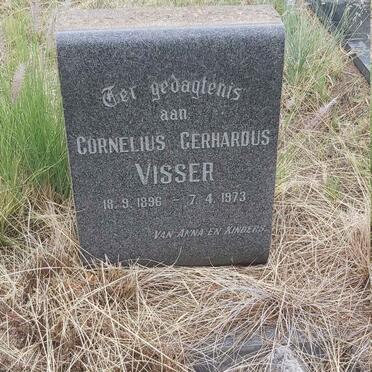 VISSER Cornelius Gerhardus 1896-1973