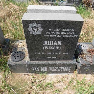 WESTHUIZEN Johan, van der 1952-2006
