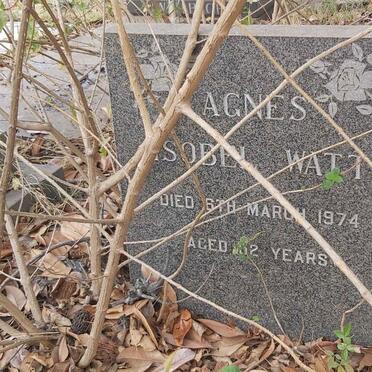 WATT Agnes Isobel -1974 