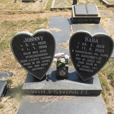WOLFSWINKEL Johnny 1930-1999 & Baba 1929-2020