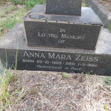 ZEISS Anna Mara 1903-1964