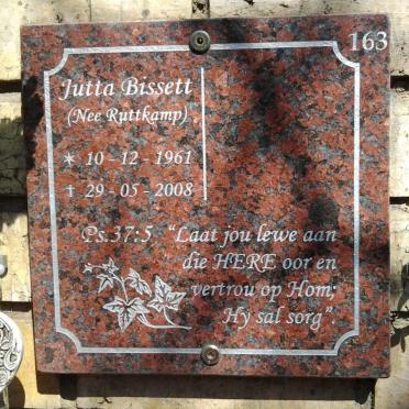 BISSETT Jutta nee RUTTKAMP 1961-2008