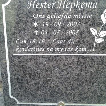 HEPKEMA Hester 2007-2008