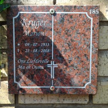 KRUGER Marion 1933-2008