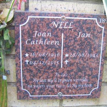 NELL Jan 1943- &amp; Joan Cathleen 1936-2015