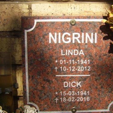 NIGRINI Dick 1941-2016 &amp; Linda 1941-2012