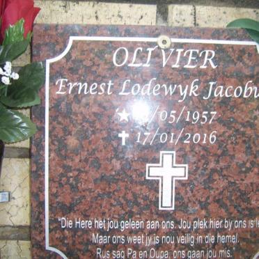 OLIVIER Ernest Lodewyk Jacobus 1957-2016