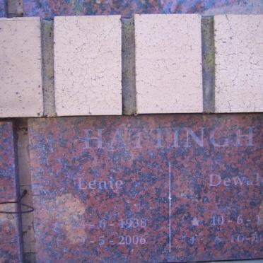 HATTINGH Dewald 1936-2013 &amp; Lenie 1938-2006