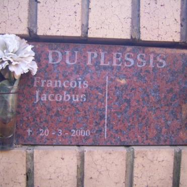 PLESSIS Francois Jacobus, du -2000