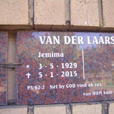 LAARSE Jemima, van der 1929-2015