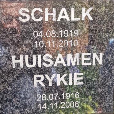 HUISAMEN Schalk 1919-2010 &amp; Rykie 1916-2008