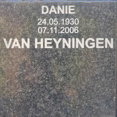 HEYNINGEN Danie, van 1930-2006