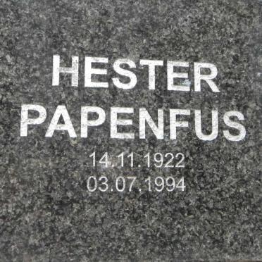 PAPENFUS Hester 1922-1994