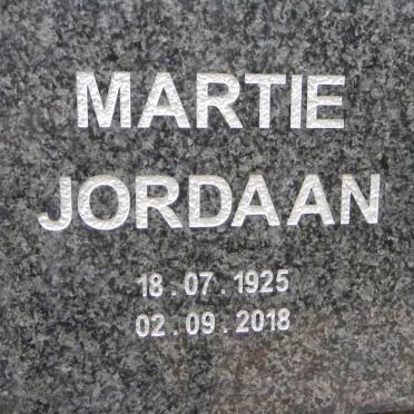 JORDAAN Martie 1925-2018