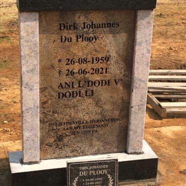 PLOOY Dirk Johannes, du 1959-2021