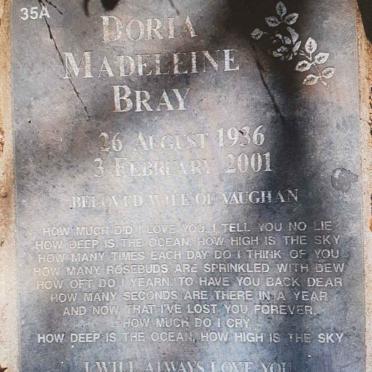 BRAY Doria Madeleine 1936-2001