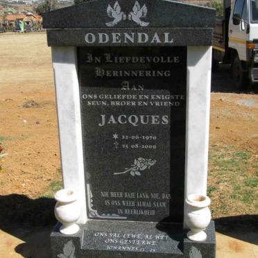 ODENDAL Jacques 1970-2009