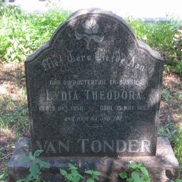 TONDER Lydia Theodora, van 1956-1983