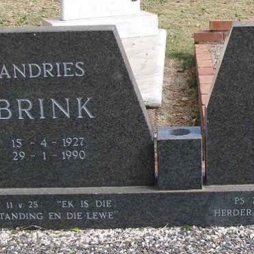 BRINK Andries 1927-1990 &amp; Bessie ERASMUS 1929-2000