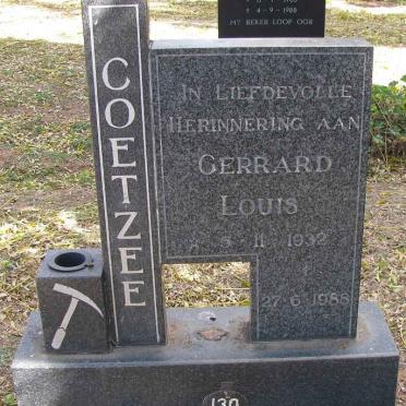 COETZEE Gerrard Louis 1932-1988