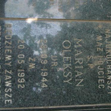 OLEKSY Marian 1944-1992
