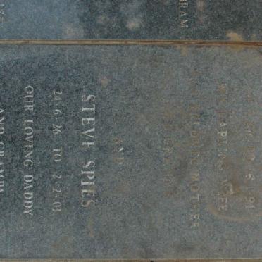 SPIES Steve 1926-2003 &amp; Ellen 1928-1991