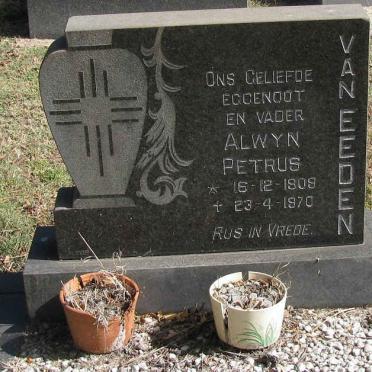 EEDEN Alwyn Petrus, van 1909-1970