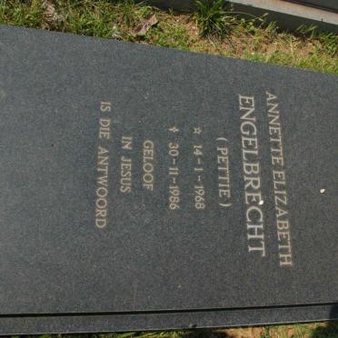 ENGELBRECHT Anette Elizabeth 1968-1986