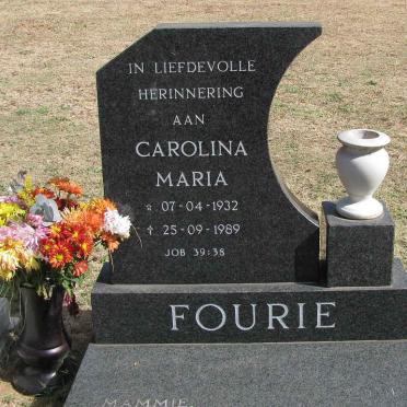 FOURIE Carolina Maria 1932-1989