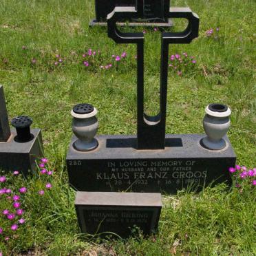 GROOS Klaus Franz 1932-1989