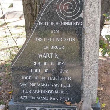 GOUWS Martin 1951-1972