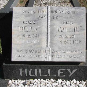 HULLEY Willie 1921-1982 &amp; Bella 1941-2007