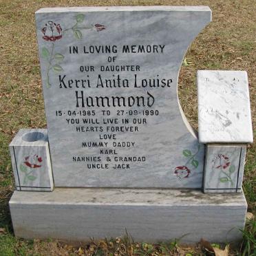 HAMMOND Kerri Anita Louise 1985-1990