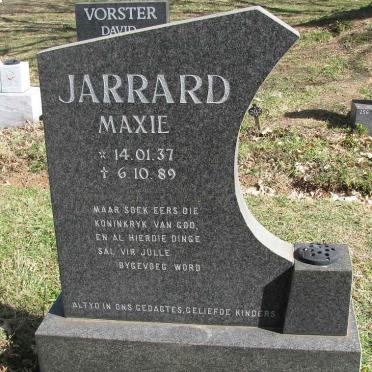 JARRARD Maxie 1937-1989