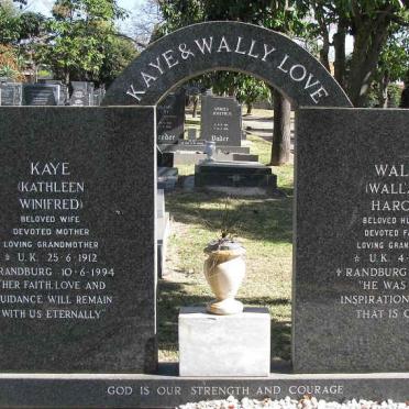 LOVE Wallace Harold 1912-1990 &amp; Kathleen Winifred 1912-1994